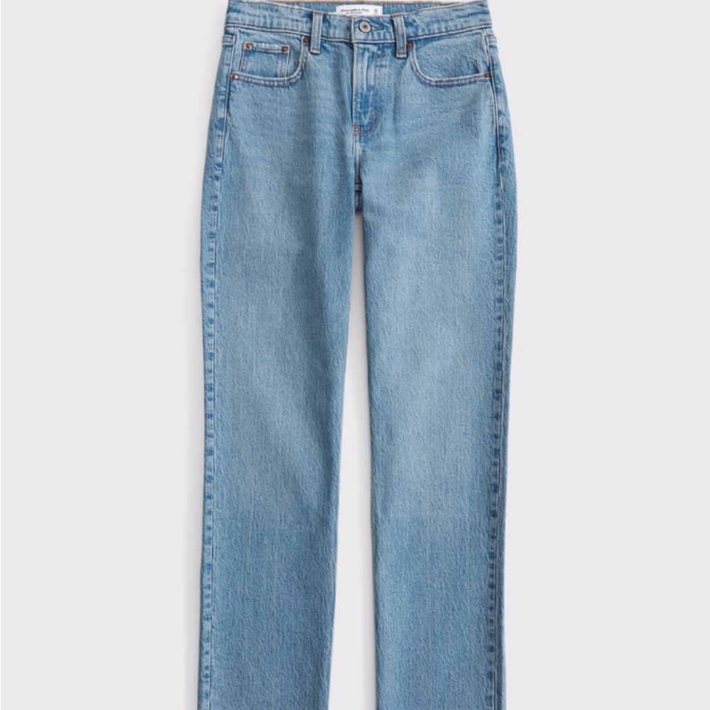 Abercrombie mid rise 90s straight jeans 26T classic style